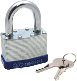 Tri-Circle Weatherproof Laminated Padlock 40mm(T140) 1