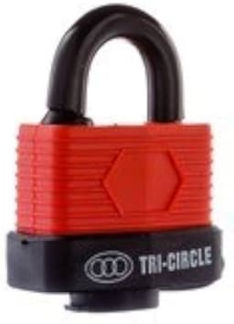 Tri-Circle Weatherproof Laminated Padlock 50mm 1