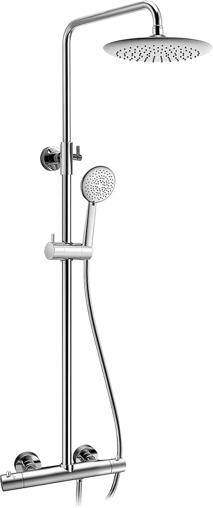 ANZ 5 Function Chrome Shower Head & Hose image