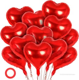 Unique Party 18" Pkg Heart Birthday Frwrks Foil 1