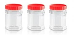 Sunpet Jar 400ml Hex Pk3