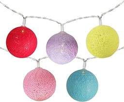 BENROSS  10 Multicolour LED Jewel Cones 2xAA Batteries Not Included (80170) 1