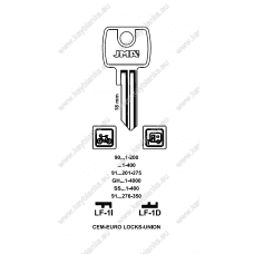 Cylinder Key Blank Pk10 (LF14LQ)