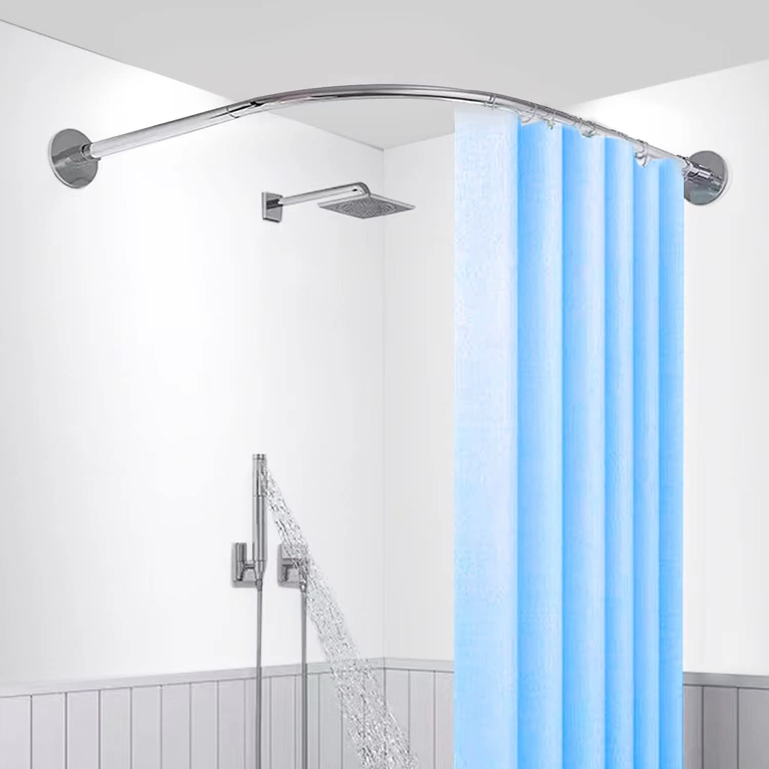 Stainless Steel Corner Shower Rod (90x90x90) image