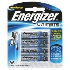 Energizer Lithium AA Battery 4's 2