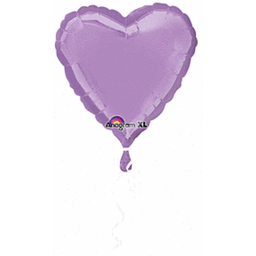 Unique Party 18" Pkg Heart Lavender Foil Balloon 1