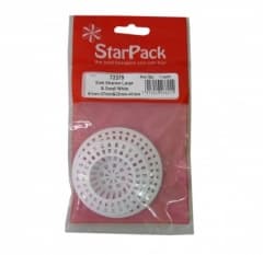 Star Pack 41mm-57mm & 32mm-41mm Sink Strainer Large & Small White (1 each)(72379) 1