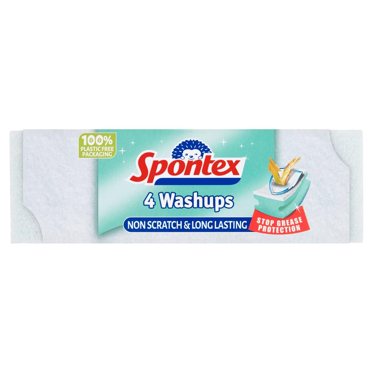 Spontex 4pc Washup Sponge 