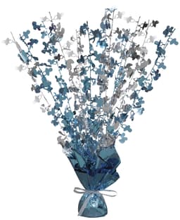 Unique Party Glitz Blue Blln Wt Centerpiece  Xxxx 1