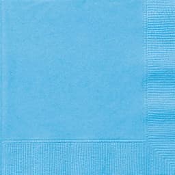Unique Party 20 Baby Blue Beverage Napkins 1