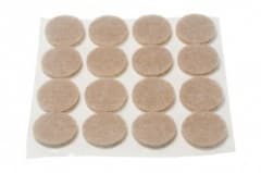 19mm x 4mm Thick Felt Pad Self Adhesive Round