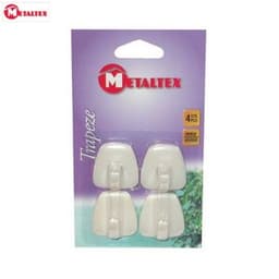 Metaltex 'Trapeze' Self Adhesive Hooks 4pcs. 1