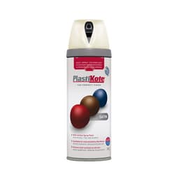 Plasti-Kote Twist & Spray Satin Super Porcelain 400ml 1