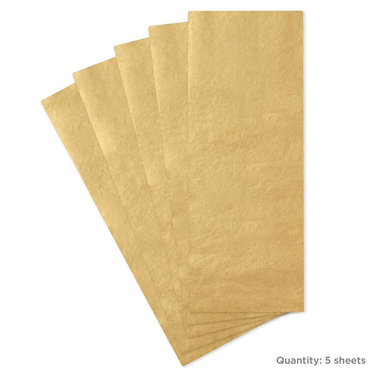 County  Tissue Paper 5 Sheets - Gold image