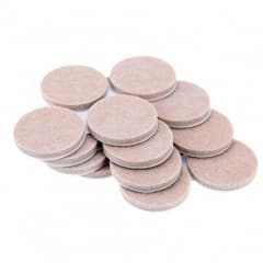 25mm x 4mm Thick Felt Pad Self Adhesive Round
