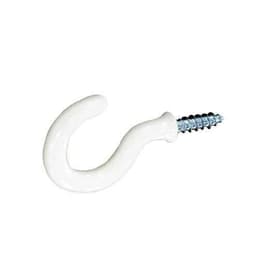 Securit White Plastic Covered Hooks 50mm (10.8cmx8.4cm) 1