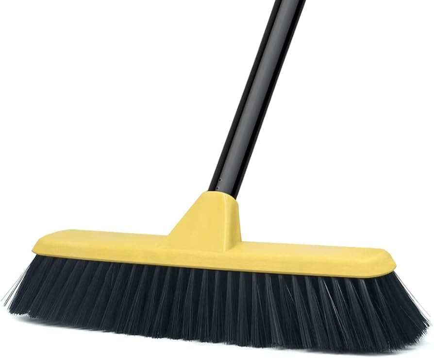 Tough Floor Broom With Handle