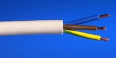 50 Mts 1.5mm 3 Core White Flex Cable (3183Y)