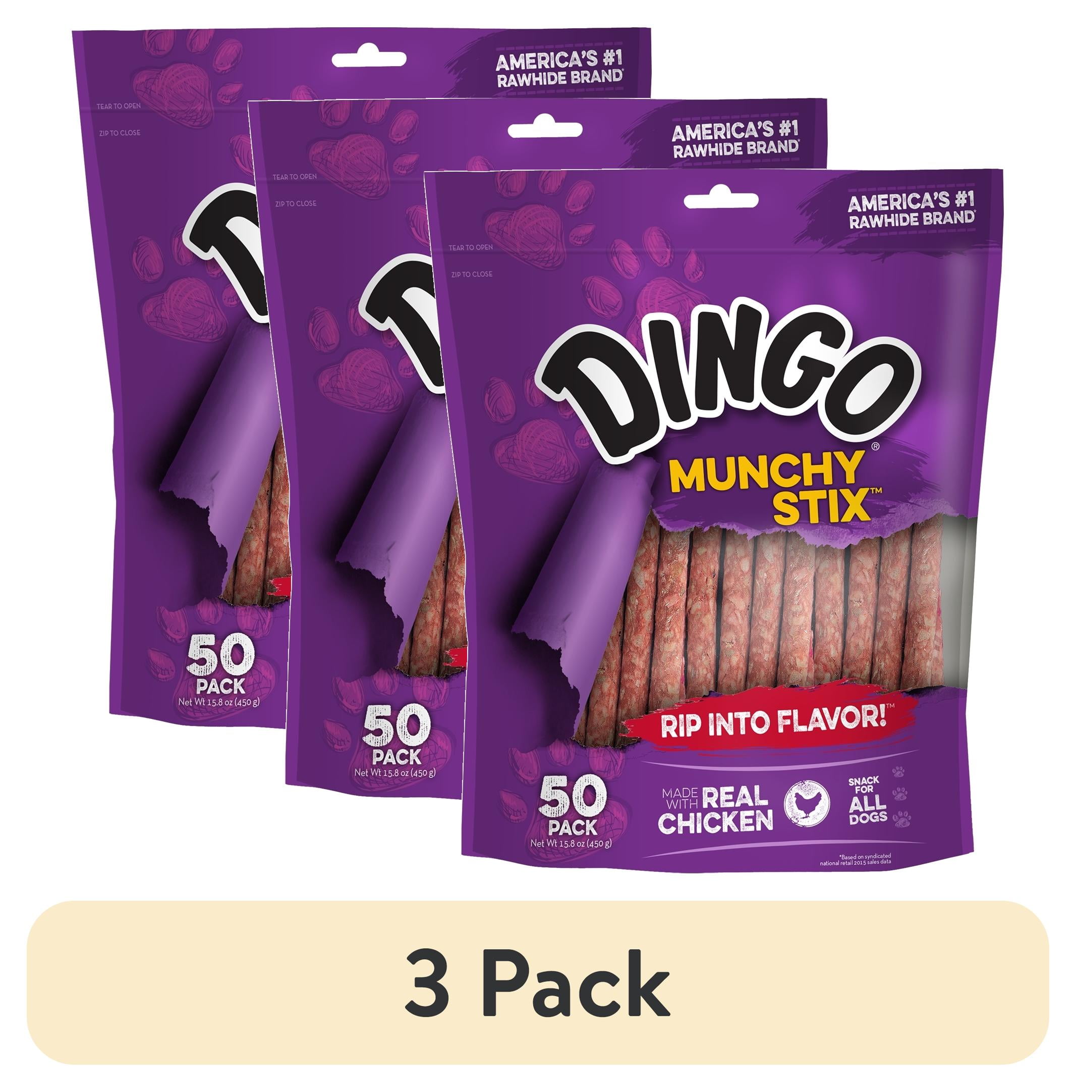 151 Munch & Crunch  Rawhide Stix (nat) 3pk (mc0011) image