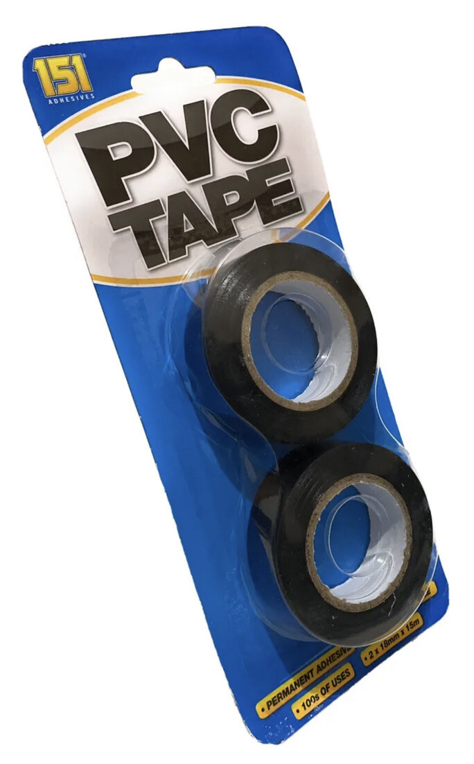 151 Adhesives PVC TAPE 30mm - BLACK 30m (TT1012-36) image