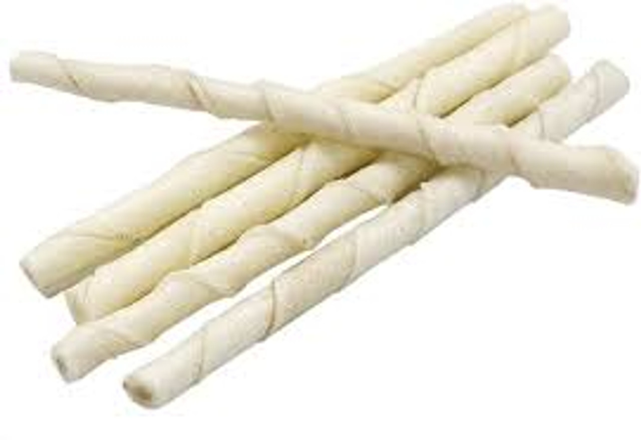 151 Munch & Crunch  Rawhide Twist Sticks (white) (mc1035) image