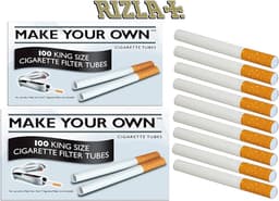 Rizla MYO Filter Tubes 5pk x 100 1