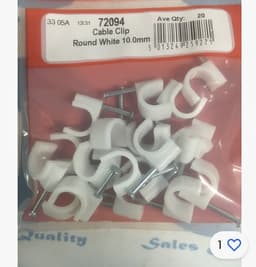 Star Pack Cable Clip Round White 10.0mm(72094) 1