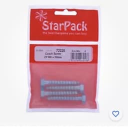 Star Pack Screw Coach ZP M8 x 50(72220) 1