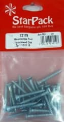 Star Pack Woodscrew Pozi Twinthread CSK BZP 10x1.1/2(72179)