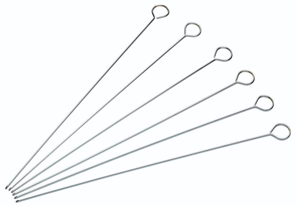 Kitchen Craft Flat Sided 30cm Skewers 6pc image