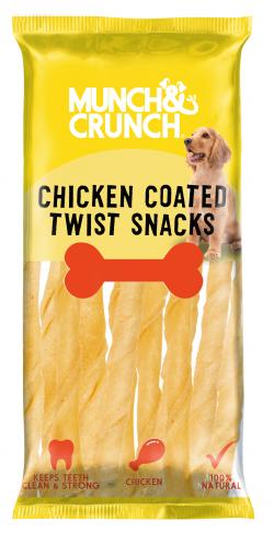 151 Munch & Crunch  Rawhide Twist Roll-chicken Fla (mc0086) image