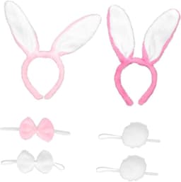 Unique Party Fluffy Bunny Ears Set 1