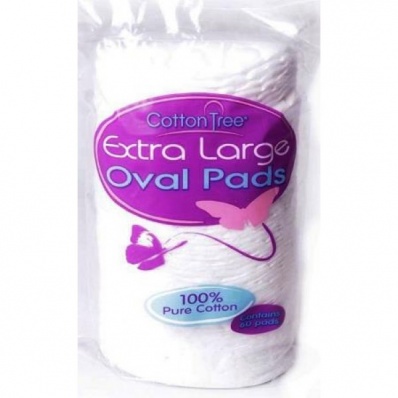 151 Cotton Tree  Large Oval C/wool Pads 40 Pads (ct025c) image