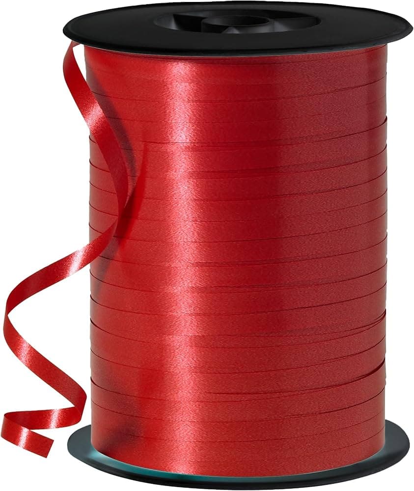 RED CURLING RIBBON 500 YDS
