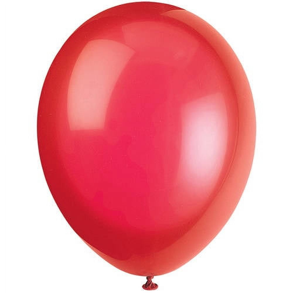Unique Party 50 12"sacrlet Red Crystal Premium Balloons image