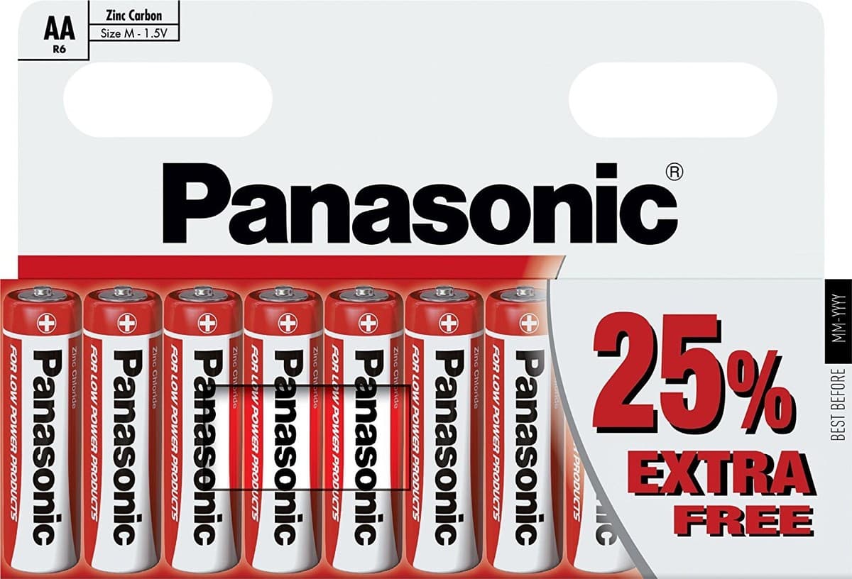 Panasonic AA(R6R) 10pk Zinc Carbon Batteries