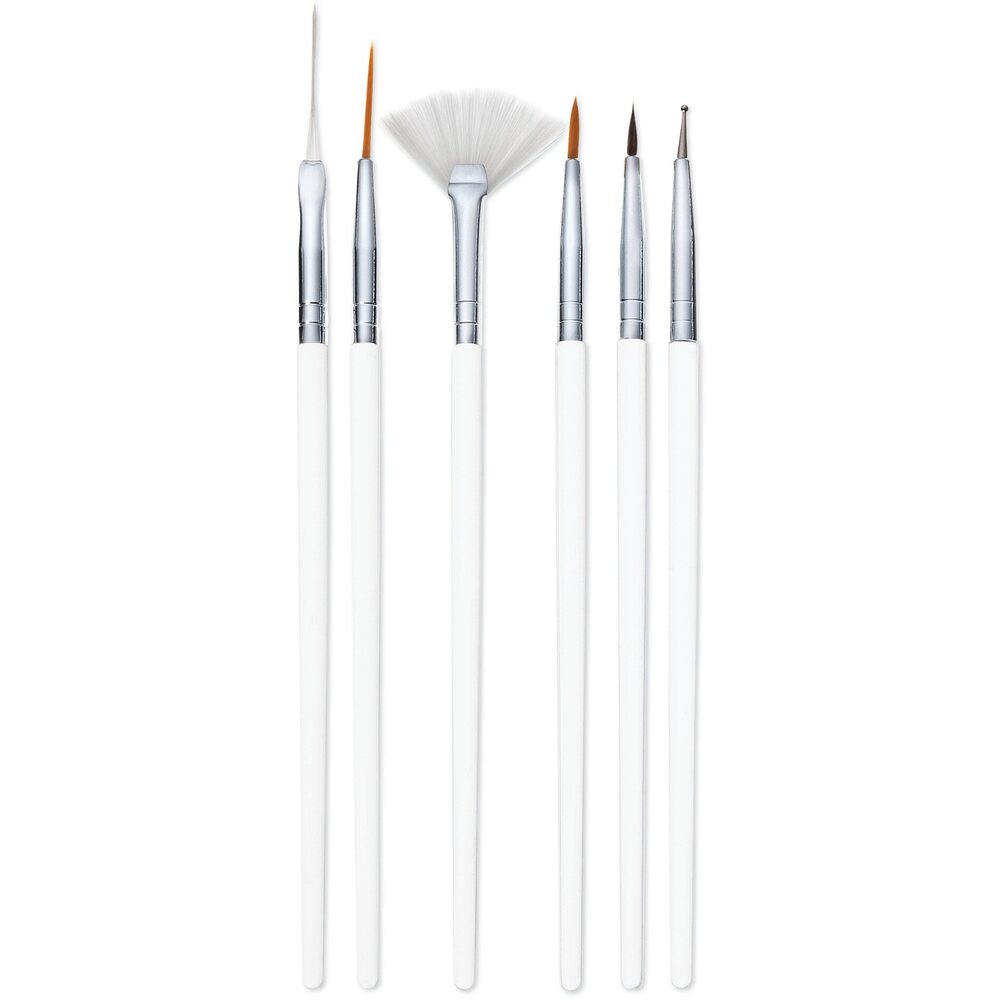 Duralon 6pc Plastic Nail Brushes Card of 6 (2137) image