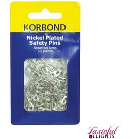 Korbond Pins Safety SIlver 1