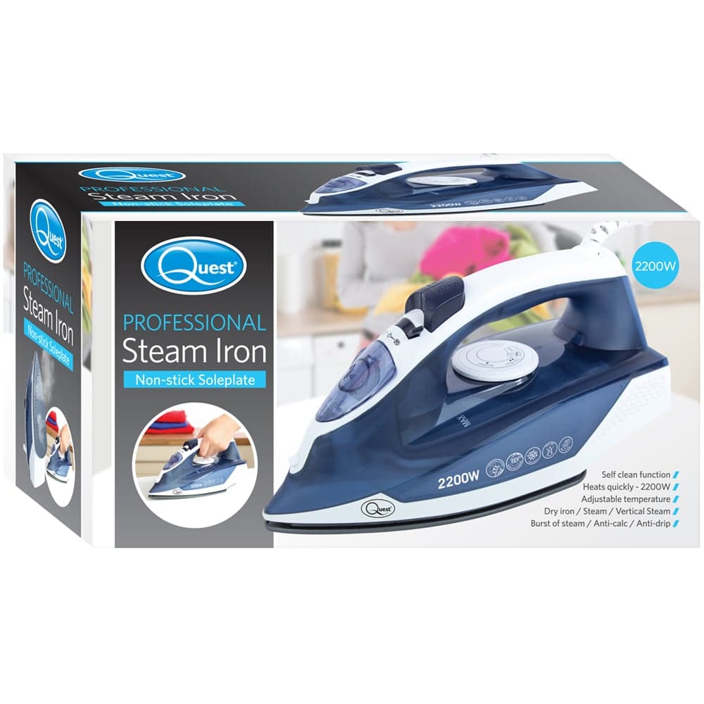 QUEST 2200w Steam Iron