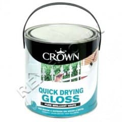 Crown Quick Drying Gloss Brilliant White 2.5ltr 1