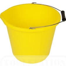 Heavy Duty Builders Bucket Yellow
