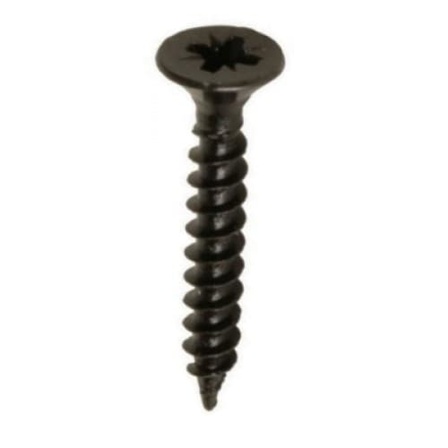 8 X 1 Countersunk Black Woodscrews