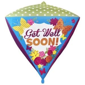 Diamondz : Get Well Soon Butterfly Garden Balloon