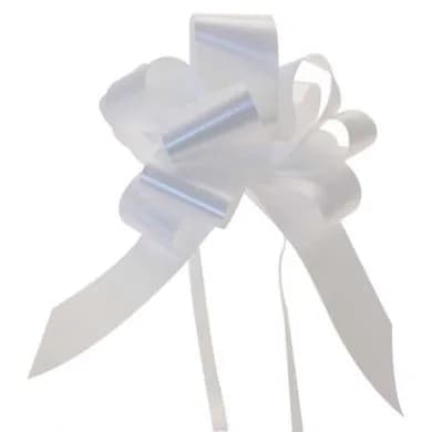 50Mm White Pull Bow -9 Pk20(6)