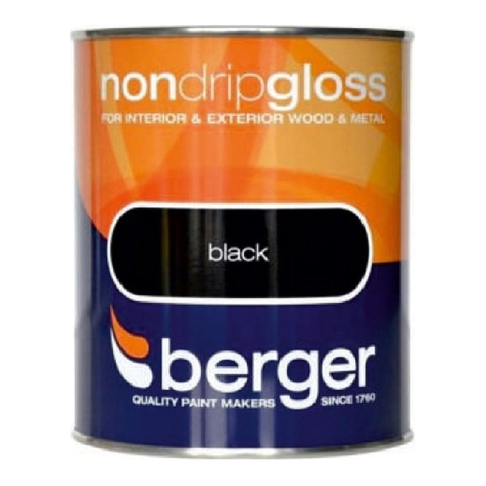 Berger Non Drip Gloss Black 250ml