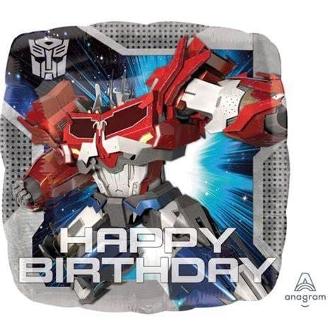 Transformers Standard Square Foil Balloons