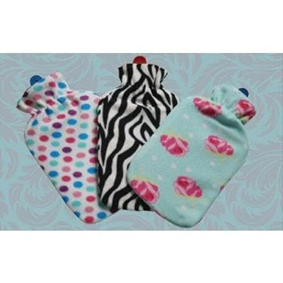 Ashleys Hot Water Bottle With Fleece Cover