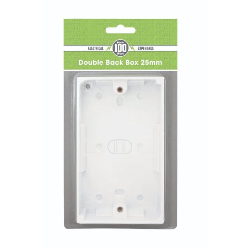Double Back Box 25mm