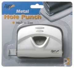 Tiger Medium Metal 2 Hole Punch Asstd