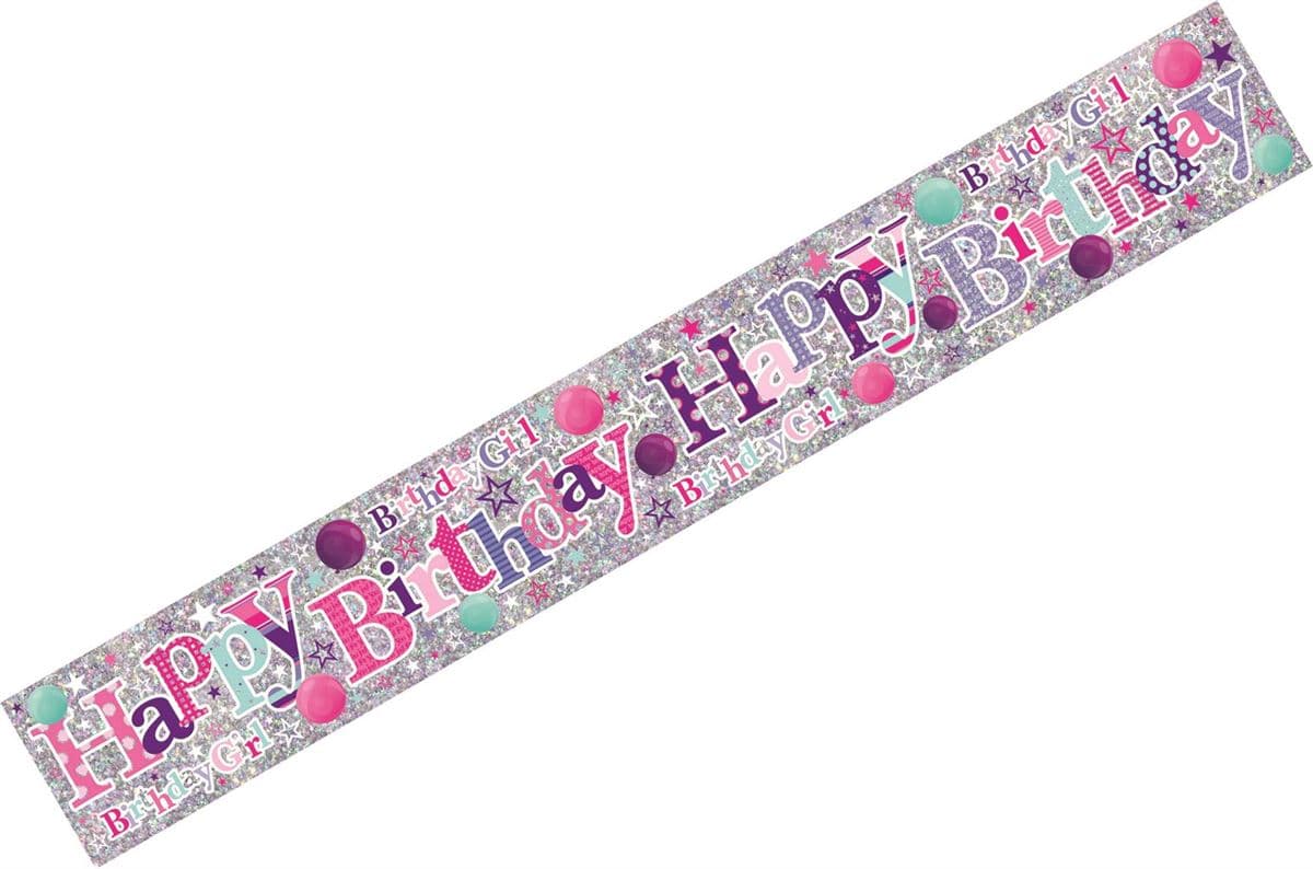 SE Happy Birthday Girl Wall Banners